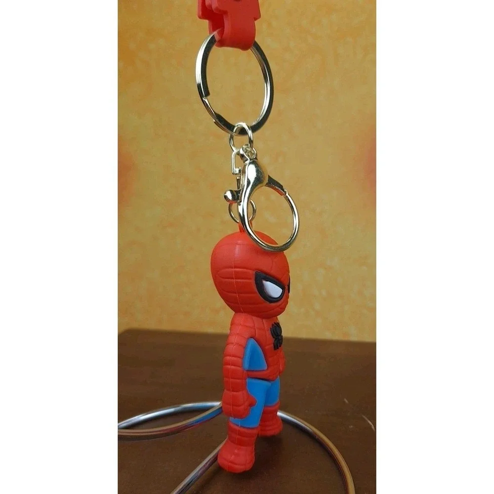 Avengers Marvel Spiderman 3D PVC Keychain Backpack Clip New 8
